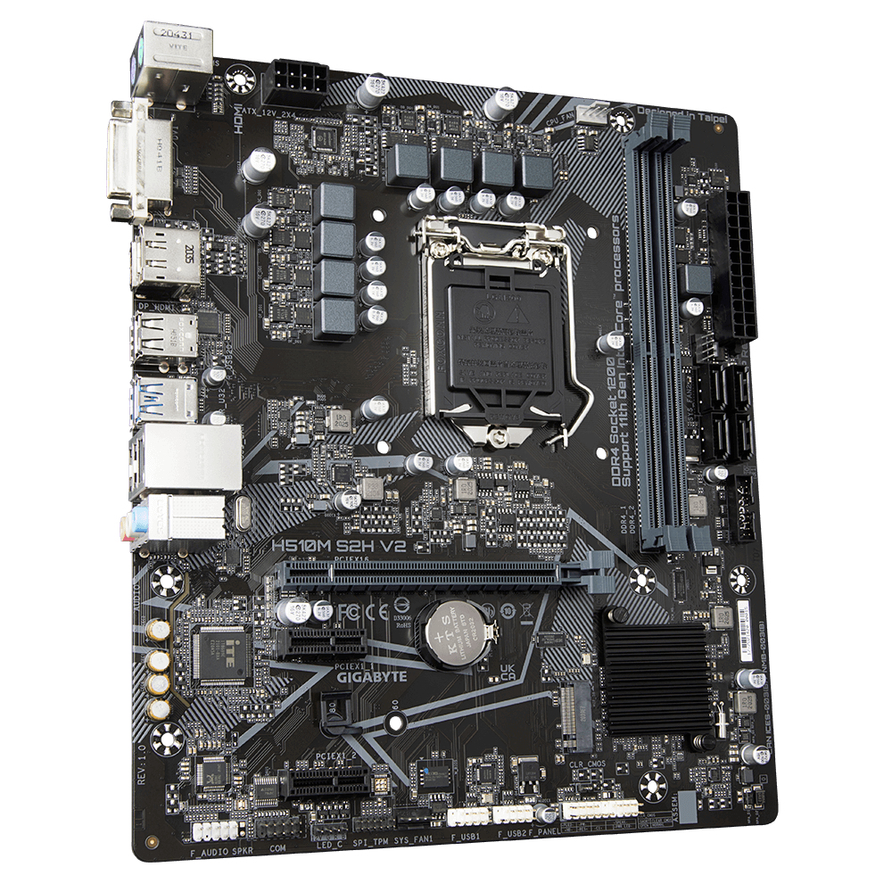 Bekijk afbeelding 3 van Gigabyte 1200 H510M S2H V2 - M.2/DP/HDMI/DVI/µATX